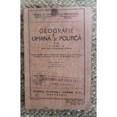 GEOGRAFIE UMANA SI POLITICA PENTRU CLASA VI - P. N. Mirodescu