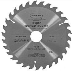 Disc circular stationar, pentru taiat lemn, dinti din carbura, Super 8&amp;amp;quot;, 200x30mm, 32 dinti, Venus Dsh, 271410 foto