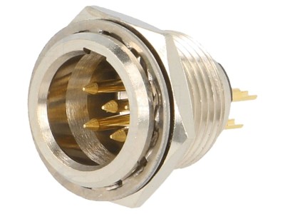 Conector XLR mini 5 pini, lipire foto