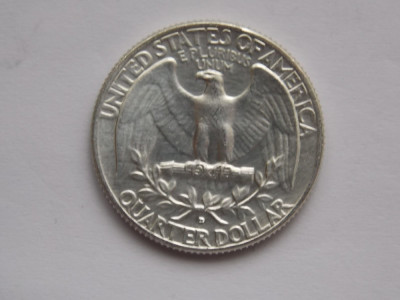 QUARTER DOLLAR 1964 USA-argint foto