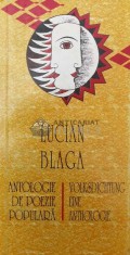 Antologie de poezie populara (editie bilingva) - 2018 - Lucian Blaga ($P33)