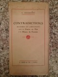 Contradictions Maximes Anecdotes - Charles Regismanset, 1937, Romana, Carte Veche