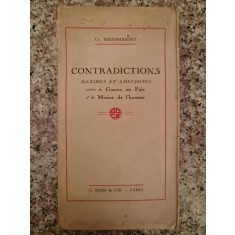 Contradictions Maximes Et Anecdotes - Charles Regismanset , B183