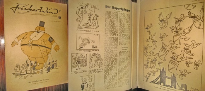 B78-I-Revista de satira antinazista germana 1947 Frischer Wind-Vant proaspat.