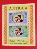 ANTIGUA, ROYAL WEDDING - BLOC MNH