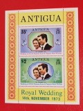 ANTIGUA, ROYAL WEDDING - BLOC MNH, Nestampilat