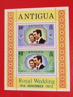 ANTIGUA, ROYAL WEDDING - BLOC MNH