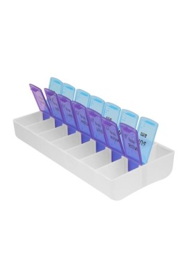 Organizator de pastile cu 14 compartimente - Săptăm&amp;acirc;nal dimineața și seara foto