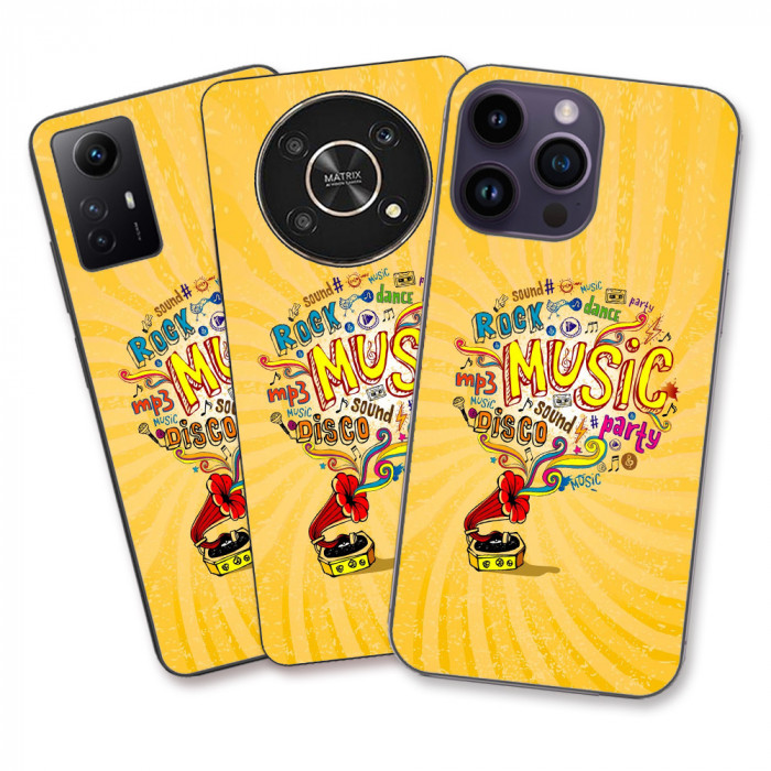 Husa Apple iPhone 11 Silicon Gel Tpu Model Muzica la Gramofon