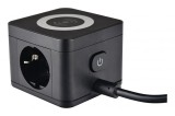 Prelungitor statie de incarcare 1.5m cablu H05VV-F 3G1.5 cu 2 prize schuko 16A 3 porturi USB 3V 2.4A si incarcare wireless 5W prin inductie maxim 3500, As Schwabe