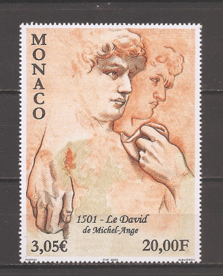 Monaco 2001 - Cea de-a 500-a aniversare a lui David, MNH foto
