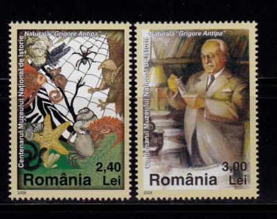 RO 2008 LP 1803 &amp;quot; Centenarul Muzeului Grigore Antipa&amp;quot;, serie , MNH foto