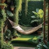 Hamac Bej Macrame 200x100 cm, 1 persoana