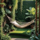 Hamac Bej Macrame 200x100 cm, 1 persoana