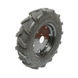 Roata completa 500/12 R1 8PR cu profil crampon si janta neagra