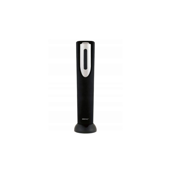 Tibuson electric pentru sticle, negru, cu baterii, Kinghoff
