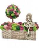 Pomisor personalizabil cu licheni stabilizati in jardiniera (Multicolor), Eventissimi&reg;