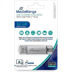 Memorie USB MediaRange MR936 32GB USB-C,Argintiu