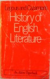 HISTORY OF ENGLISH LITERATURE, THE MIDDLE AGES AND THE RENASCENCE (650-1660), MODERN TIMES (1660-1970) de LEGOUIS AND CAZAMIAN`S, 1971