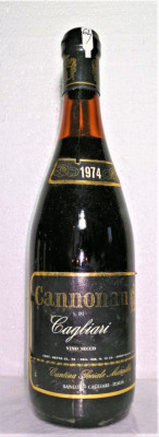 B 16 VIN ROSU CANNONAU DI CAGLIARI, RECOLATARE 1974 CL 72 GR. 13,5 foto