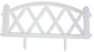Gardulet de gradina, 2,3 metri, alb sau maro, set 4 piese de 57 X 24 cm