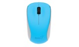Mouse Wireless Genius NX-7000 Albastru, Optic, 1000 DPI, RF Wireless, Ambidextru, Baterii Incluse, Office