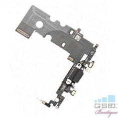 Banda Flex iPhone 8 Cu Conector Incarcare si Microfon Neagra foto