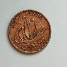 M3 C50 - Moneda foarte veche - Anglia - Half penny - 1963