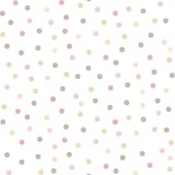 Noordwand Tapet &bdquo;Mondo baby Confetti Dots&rdquo;, roz, alb si maro GartenMobel Dekor, vidaXL