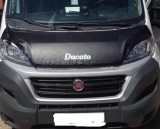 Husa Capota Fiat Ducato 2014-2018, Piele Ecologica, Negru + Carlige Montaj
