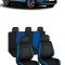 Set huse scaune Volkswagen T-Roc (2019-2023) Negru-Albastru