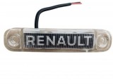 Lampa Gabarit LED cu Logo Renault Alb 12V/24V, Accesorii Auto Remorca