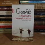 PAOLA GIORDANO - SINGURATATEA NUMERELOR PRIME ( ROMAN ) , POLIROM , 2018 *