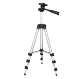 Trepied Cameră/Telefon, Rotire Orizontală 360░, Rotire Verticală 90░, &Icirc;nălțime Reglabilă, Aluminiu, Argintiu/Negru