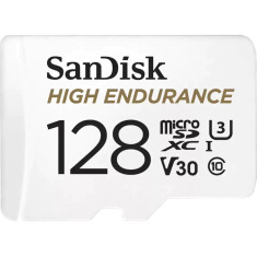 Card de memorie SanDisk microSDXC, 128GB + SD Adaptor High Endurance 100/40MB/s