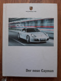 Prospect broșură ghid instrucțiuni Porsche Cayman limba germană 2008