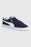 Puma sneakers din piele intoarsă Suede Classic culoarea albastru marin, 399781