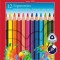 Creioane colorate triunghiulare Faber-castell Ergonomics, 12 culori