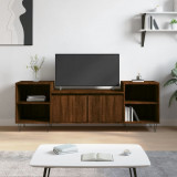 VidaXL Comodă TV, stejar maro, 160x35x55 cm, lemn prelucrat