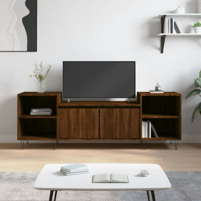 Comoda TV, stejar maro, 160x35x55 cm, lemn prelucrat GartenMobel Dekor foto