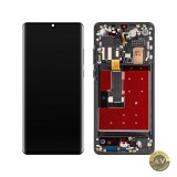 Display cu Touchscreen MP compatibil cu Huawei P30 Pro cu Rama Versiune OLED Negru
