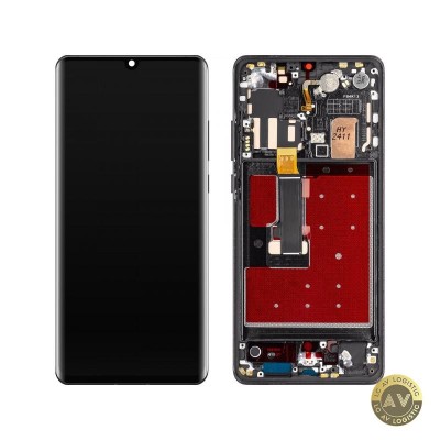 Display cu Touchscreen MP compatibil cu Huawei P30 Pro cu Rama Versiune OLED Negru foto