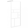 Cabină Duș Walk-In Alb 90x195cm Sticlă ESG 5mm, Cadru Aluminiu, Montaj Ușor