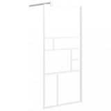 Cumpara ieftin Cabină Duș Walk-In Alb 90x195cm Sticlă ESG 5mm, Cadru Aluminiu, Montaj Ușor