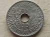TUNISIA-25 CENTIMES 1919, Africa, Nichel