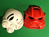 Măști Lego Bionicle, Masca Akaku vedere Raze X (alb) și Masca Kaukau Nuva (roșu)