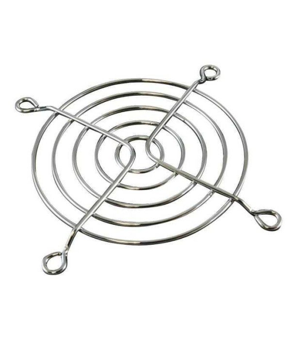 Protectie 80x80mm pentru ventilator metal fixare surub argintiu