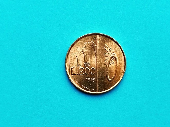 200 Lire 1993 San Marino-AUNC-!- Rar- in realitate arata bine!