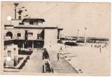 AMS - ILUSTRATA 1284, CONSTANTA - MAMAIA, PLAJA, ANUL 1956, cu perforari