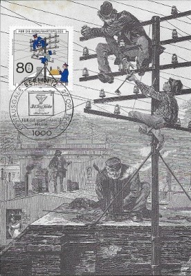C1882 - Berlin 1990 - carte postala maxima foto